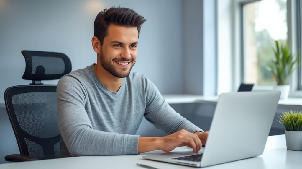 Small business owner reviewing finances for TraceLoans.com business loans